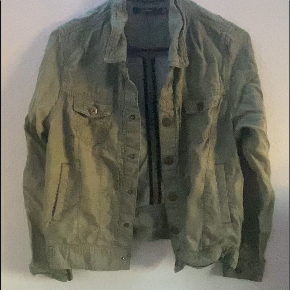 light weight button up jacket